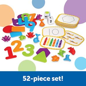 Learning Resources Skill Builders! Preschool Numbers - 52 Pieces, Ages 3+ Toddler Learning Activities, Preschool Learning Materials, Homeschool Preschool Supplies, Number Learning for Preschool