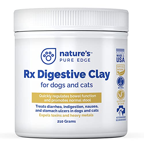 Rx Clay for Digestion for cat and Dog Stomach Relief. Cat and Dog Anti Diarrhea Medication. Cat and Dog Stomach Upset Medicine for cat and Dog Diarrhea. Extra Large 210 Grams. Veterinary Grade.