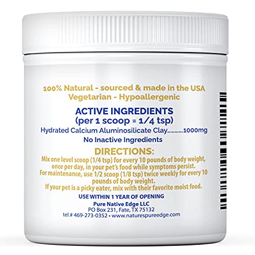 Rx Clay for Digestion for cat and Dog Stomach Relief. Cat and Dog Anti Diarrhea Medication. Cat and Dog Stomach Upset Medicine for cat and Dog Diarrhea. Extra Large 210 Grams. Veterinary Grade.