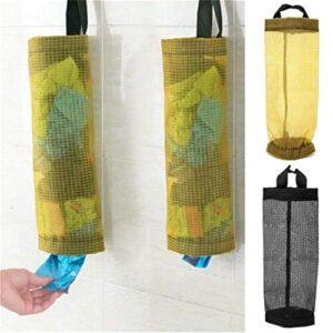 ZALING Carrier Bag Holder Dispenser Mesh Hanging Bag Kitchen Storage For Carrier Bag Plastic Bag Bin Bag ,Style 2