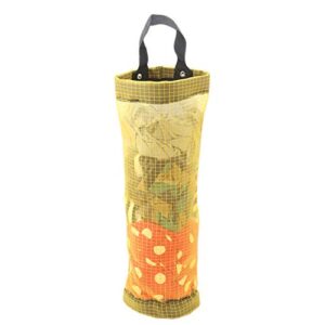 ZALING Carrier Bag Holder Dispenser Mesh Hanging Bag Kitchen Storage For Carrier Bag Plastic Bag Bin Bag ,Style 2