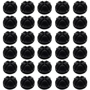kyuionty 30pcs wire cube connectors plastic grid cube organizer connector for modular closet storage organizer & wire shelving (black)