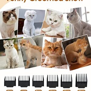 oneisall Cat Hair Trimmer,Quiet Cat Clippers for Matted Hair,Cordless Cat Grooming Kit with Comb,3 Speed Cat Shavers for Matted Long Hair