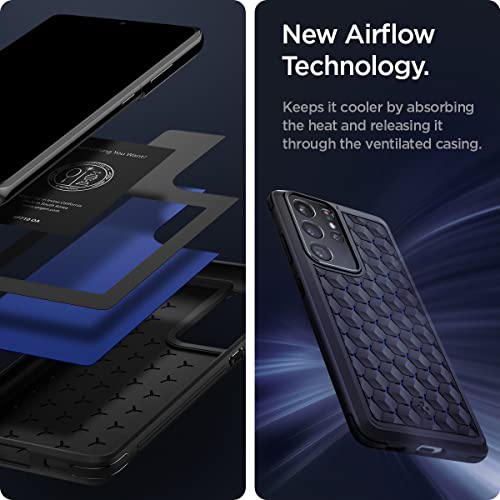 Spigen Cryo Armor Designed for Samsung Galaxy S21 Ultra Case (2021) - Matte Black