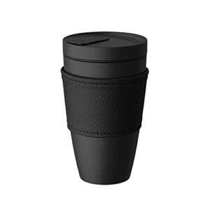 villeroy & boch manufacture rock coffee to go mug, premium porcelain, 350 ml, matt black