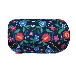 bookishbunny microbead cylinder bolster roll pillow 13" x 7" (flowers)