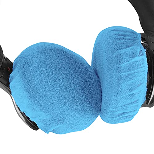 Geekria 500 Pairs Disposable Headphones Ear Cover for Over-Ear Headset Earcup for Bulk Pack, Stretchable Sanitary Ear Pads Cover, Hygienic Ear Cushion Protector Wholesale Multi-Pack(M/Blue)