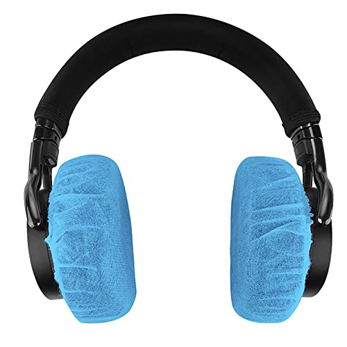 Geekria 500 Pairs Disposable Headphones Ear Cover for Over-Ear Headset Earcup for Bulk Pack, Stretchable Sanitary Ear Pads Cover, Hygienic Ear Cushion Protector Wholesale Multi-Pack(M/Blue)