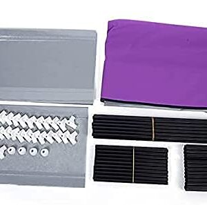 Mekek Shoe Rack Closet, Non-Woven 9 Tier Shoe Rack Shoe Shelf Storage Closet Organizer Cabinet (Purple)