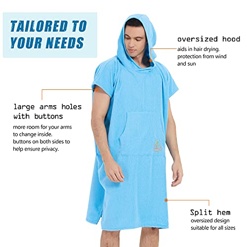 SEASHORE TREE Beach Towel Hoodie Swimming Towels Quick Dry Robes Adult Beach Poncho for Women Men