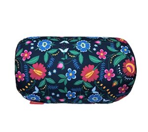 bookishbunny microbead cylinder bolster roll pillow 13" x 7" (flower)