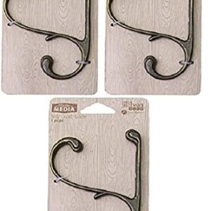 Jillibean-soup Hampton Art Mix The Media Metal S Hook, Set of 3