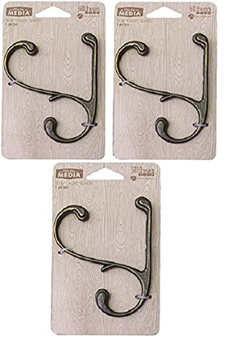 Jillibean-soup Hampton Art Mix The Media Metal S Hook, Set of 3