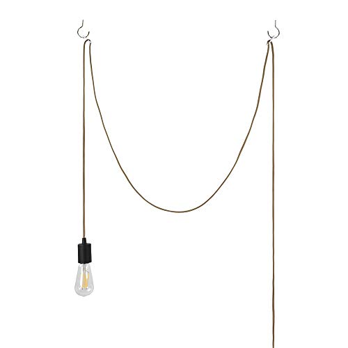 YaoKuem Pendant Lighting, Plug in Hanging Light Kits with ON/Off Switch, 15 Feets Cord Kits, Bulb NOT Included, 3-Pack