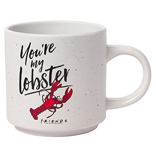 Silver Buffalo Friends How You Doin Lobster 2pk Ceramic Mug Stack, 13 Ounces