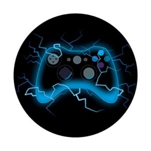 Video Game Controller Shock Lightning Bolt Gaming Gamer PopSockets Swappable PopGrip