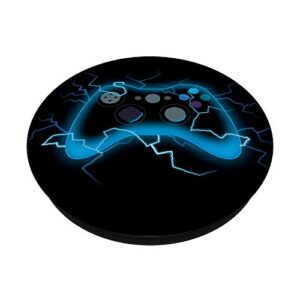 Video Game Controller Shock Lightning Bolt Gaming Gamer PopSockets Swappable PopGrip