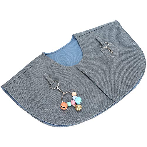 Voluxe Anti-Scratch Shoulder Protector Cape, Training Shoulder Cape Thicken Cloth Bird Training Cape Pet Shoulder Pad Diaper Shawl Shoulder Protector for Birds(Random Color Bell Pendant)