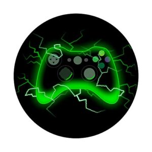 Video Game Controller Shock Lightning Bolt Gaming Gamer PopSockets Swappable PopGrip