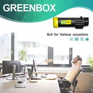 GREENBOX Remanufactured 6510 High-Yield Toner Cartridge Replacement for Xerox 6515 6510 106R03479 for Phaser 6510N 6510DN 6510DNI Workcentre 6515N 6515DN 6515DNI Printer(2,400 Pages, Yellow, 1-Pack)