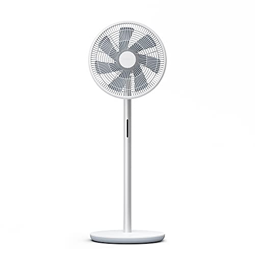 smartmi Outdoor Oscillating Pedestal Fan 3, 100-Speed Portable Quiet Standing Fan, 120° Oscillation and 40° Tilt, Floor Smart Fan for Bedroom Home Office, Works with Alexa, Cordless, with Remote, 38 Inch