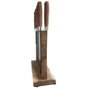 Uniharpa Double Side Magnetic Knife Block 12 X 10 Inch Holder Rack Magnetic Stands with Strong Enhanced Magnet & Anti Slip Feet for Safe