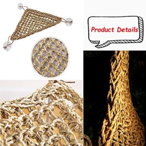 Hamiledyi Bearded Dragon Hammock Tank Accessories Reptile Climbing Toys Lizard Habitat Decoration Flexible Reptile Plants Vine Decor for Chameleon Hermit Crabs Gecko or Snakes