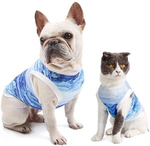 delifur dog cool vest instant cooling clothes for bulldog cats on summer (xx-large)