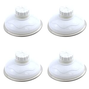 coshar 4 pack m8 screw nut suction cup with cap nut 3.35" suction cup for cat, bathroom, kitchen, white