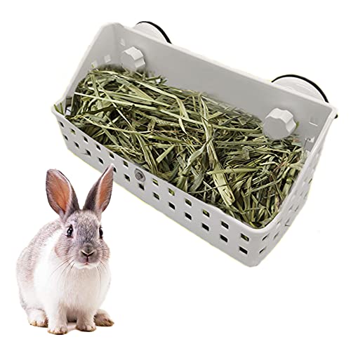 Rabbit Hay Feeder Large Hay Manger Holder for Bunny Guinea Pig Chinchilla (12.5 X 4.5 X 5.3 inch)