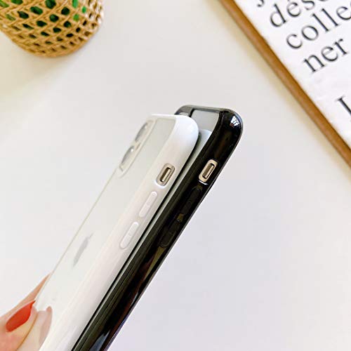 ZTOFERA Crystal Clear Case for iPhone 12/iPhone 12 Pro 6.1",Cute Girls Transparent Soft Ultra Slim Anti-Scratch Bumper Protective Cover for iPhone 12/iPhone 12 Pro 6.1" White