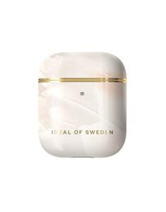 ideal of sweden printed airpods case for airpods gen. 1&2 (rose pearl marble)