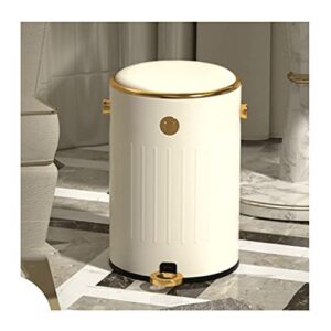 wenmeng2021 trash and recycling bin kitchen trash can foot-operated trash can with lid silent trash can gift box trash can multi-color optional trash can with lid (color : a)