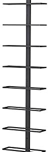 TheRackCo. Wall Series - Center Frame Metal Wall Mount Wine Bottle Rack, Black (12 Bottles) + Free Corkscrew Wine Bottle Opener