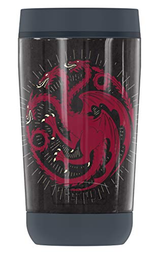 THERMOS Game of Thrones Targaryen Sigil GUARDIAN COLLECTION Stainless Steel Travel Tumbler, Vacuum insulated & Double Wall, 12 oz.