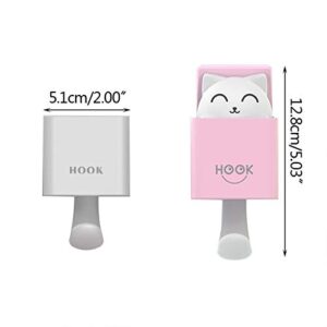 RELABTABY Cute Cartoon Wall Hook, Fun Adhesive Kids Wall Hooks for Boy and Girl Room Bedroom Hanging Towel, Coat, Hat, Scarf, Cloth, Key, Bag, Belt, Toy and More [4-Pack]…