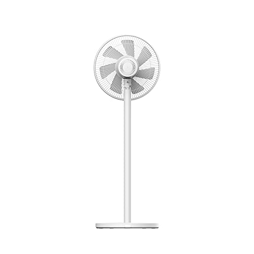 Xiaomi Mi Smart Standing Fan 2 Lite, Smart Fan, Portable Design, 7 Rotor Blades For Powerful Airflow, Voice Control, Mi App Control, White