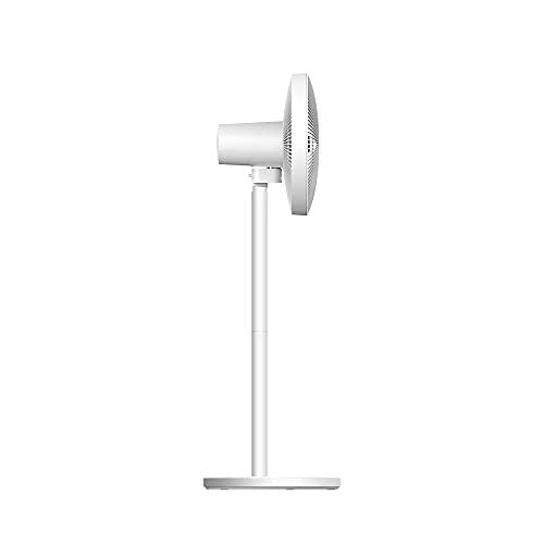 Xiaomi Mi Smart Standing Fan 2 Lite, Smart Fan, Portable Design, 7 Rotor Blades For Powerful Airflow, Voice Control, Mi App Control, White