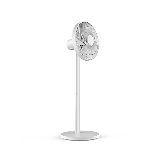 Xiaomi Mi Smart Standing Fan 2 Lite, Smart Fan, Portable Design, 7 Rotor Blades For Powerful Airflow, Voice Control, Mi App Control, White