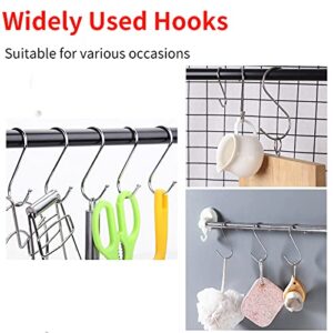 30 Pack 5.0Inch 3.8In 2.6In Assorted Size S Hooks Stainless Steel S Hanging Hooks Outdoor,Utility S Shaped Hooks for Hanging Plants,Heavy Duty S Hooks for Hanging Clothes Towels