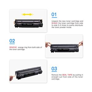 LxTek Compatible Toner Cartridge Replacement for HP 83a cf283a to Compatible with Laserjet Pro MFP M125nw M201dw M225dw M201n M125a M127fw M127fn(1 Black, High Yield)