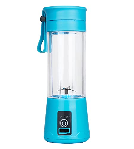 Mind Reader PORBLEND-BLU Handheld, Rechargeable Personal USB-Powered Juicer, Blue Portable Blender, One Size