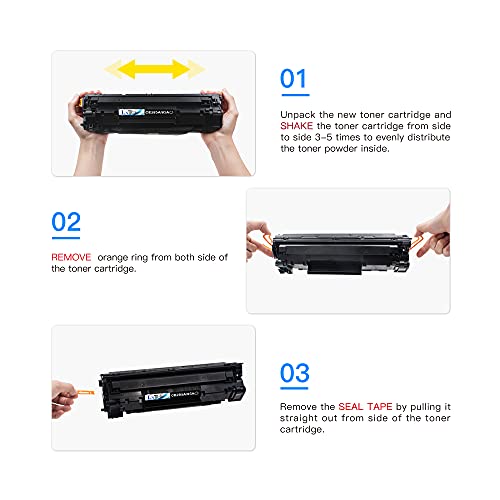 LxTek Compatible Toner Cartridge Replacement for HP 85A CE285A to Compatible with Laserjet Pro P1102W P1109W M1217NFW M1212NF (Black, 1 Pack)