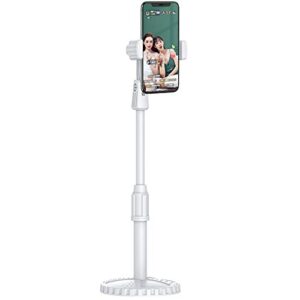 amazing 7 liftable live broadcast stand, retractable desktop phone stand, cell phone stands, phone holder, live on youtube instagram, video, makeup, online classes (ivory white)
