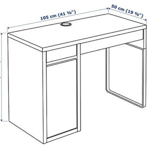 Ikea MICKE Desk105x50 cm (41 3/8x19 5/8") (White)