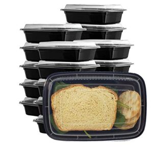 50 sets rectangle 28oz meal prep containers with lids microwavable food container plastic bpa free rectangle