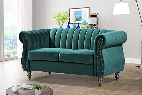 US Pride Furniture S5647-SF+LV Sofas, Green