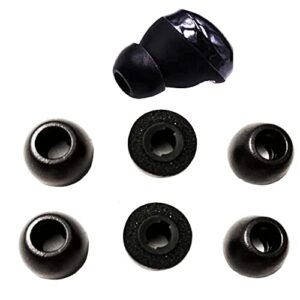3pairs epysn memory foam ear tips compatible with samsung galaxy buds pro earbuds,eartip l/m/s with portable storage box case (black)