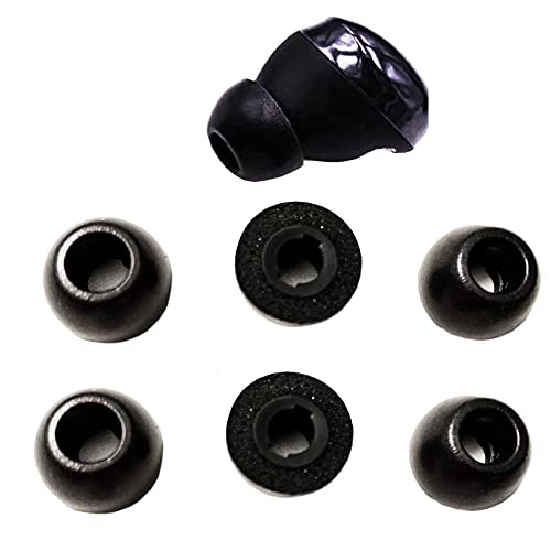 3Pairs EPYSN Memory Foam Ear Tips Compatible with Samsung Galaxy Buds Pro Earbuds,Eartip L/M/S with Portable Storage Box Case (Black)