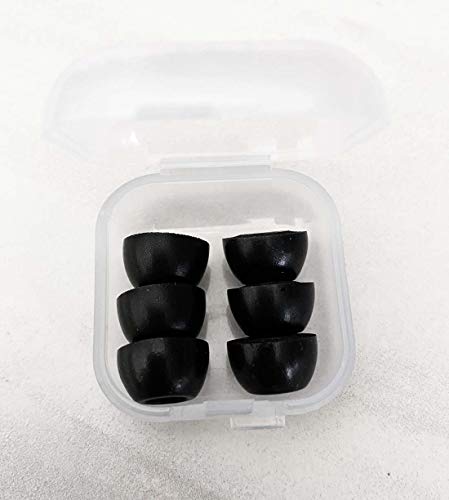 3Pairs EPYSN Memory Foam Ear Tips Compatible with Samsung Galaxy Buds Pro Earbuds,Eartip L/M/S with Portable Storage Box Case (Black)